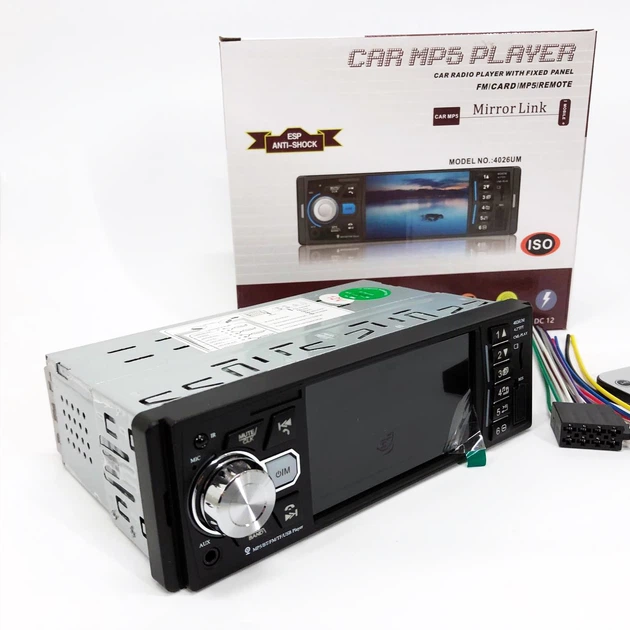 Автомагнитола MP5 4026UM с экраном 4.1 дюйма, AUX вход, Bluetooth, 1 DIN, магнитола в машину - изображение 20