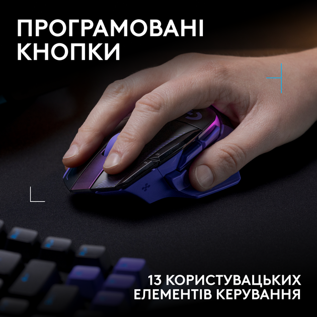 Миша Logitech G502 X Plus Lightspeed RGB Wireless Dark Lilac (L910-007810) - зображення 4