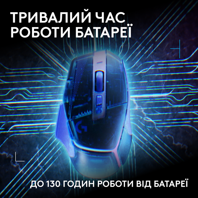 Миша Logitech G502 X Plus Lightspeed RGB Wireless Dark Lilac (L910-007810) - зображення 6