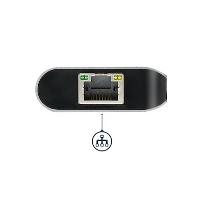 Мультипортовый адаптер StarTech USB-C Multiport Adapter 6-in-1 (DKT30CSDHPD3) Тёмно-серый - изображение 5