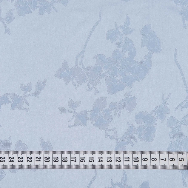 Ткань плательный атлас жаккард стрейч голубой (100г/м.кв150см пог.м) 194075 - Фото 3 Ткань плательный атлас жаккард стрейч голубой (100г/м.кв150см пог.м) 194075 - изображение 3