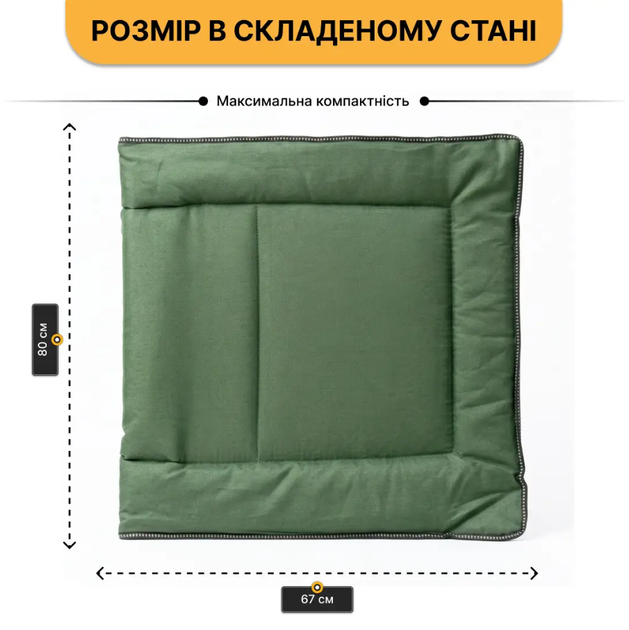 Металлическая раскладная кровать LEOBRO Green LB-FB-S1-GRN с матрасом - изображение 4