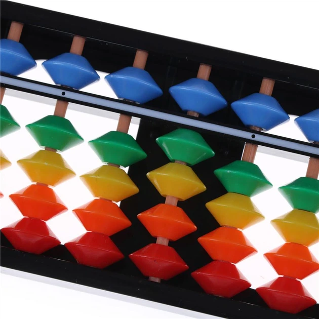 Соробан Soroban Абакус Abacus Японські рахівниця (7 рядів), рахівниця, абакус для школярів, соробан для навчання - Фото 2 Соробан Soroban Абакус Abacus Японські рахівниця (7 рядів), рахівниця, абакус для школярів, соробан для навчання - зображення 2