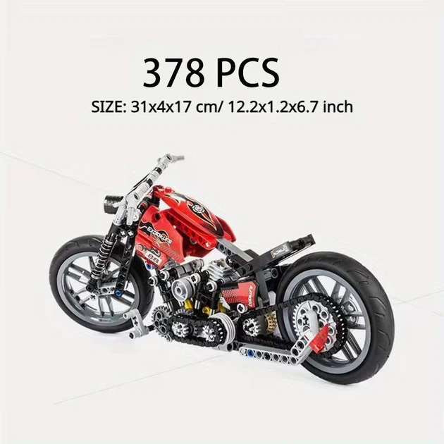 Конструктор мотоцикл Harley 31см 378 деталей Харлей Technic (108) - изображение 2