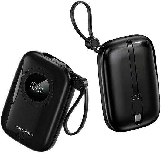 УМБ Powerton Energy 10000mAh 22.5W Dark Edition (WPAN32-2) - зображення 2