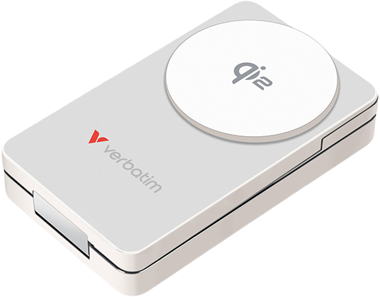Powerbank Verbatim Charge 'n' Go Qi2 10000 mAh 30W White (0023942322962) - obraz 2