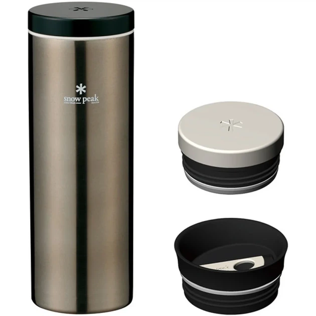 Термопляшка Snow Peak TW-071R-DS Kanpai Bottle 500ml Dark silver - Фото 4 Термопляшка Snow Peak TW-071R-DS Kanpai Bottle 500ml Dark silver - зображення 4