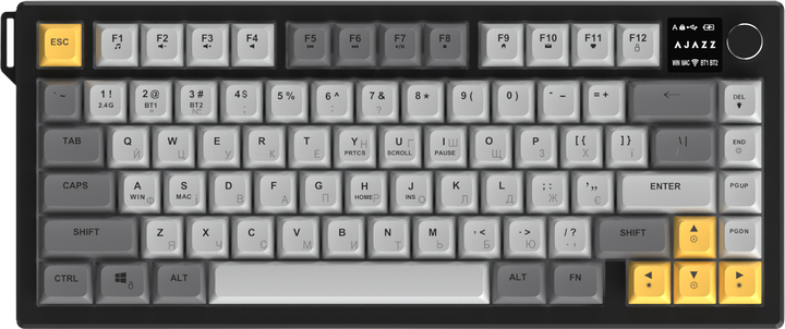 Бездротова мембранна клавіатура Ajazz AF82 (AF82-BGY) - изображение 2