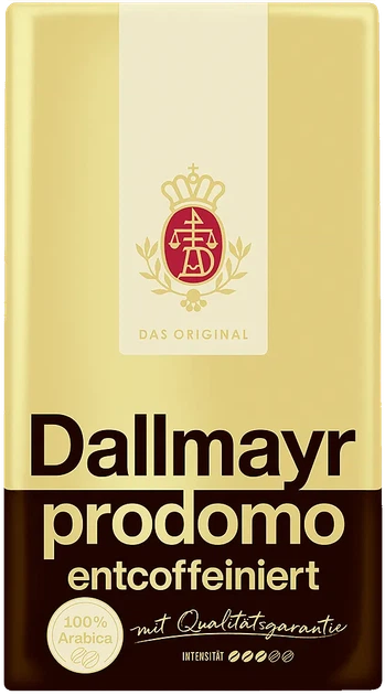 Kawa ziarnista Dallmayr Prodomo Palona bezkofeinowa 500 g (4008167112235) - Zdjęcie 1 Kawa ziarnista Dallmayr Prodomo Palona bezkofeinowa 500 g (4008167112235) - obraz 1