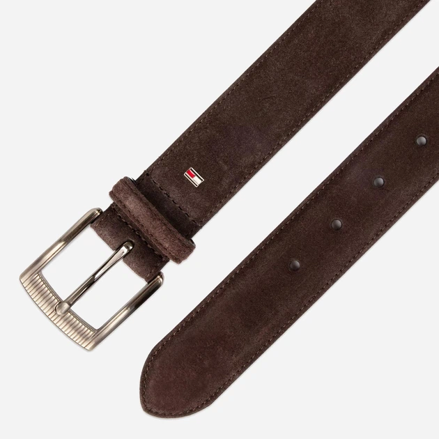 Ремень мужской замшевый Tommy Hilfiger 474143907 34-36 (110.5 см) Коричневый (1162526446) - изображение 5