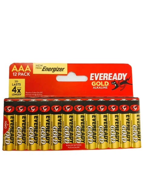 Батарейка ENERGIZER LR03 ААА EVEREADY GOLD Heavy Duty 12BL - Фото 1 Батарейка ENERGIZER LR03 ААА EVEREADY GOLD Heavy Duty 12BL - зображення 1
