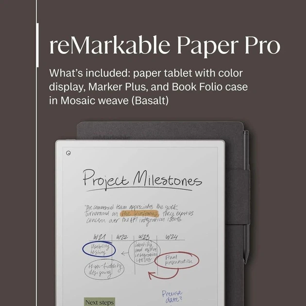Електронна книга reMarkable Paper Pro (RM83C-1001NW) - Фото 2 Електронна книга reMarkable Paper Pro (RM83C-1001NW) - изображение 2
