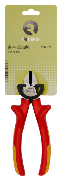 Кусачки-бокорізи діелектричні IRIMO 160 мм 1000 В (624V-160-1) - Фото 5 Кусачки-бокорізи діелектричні IRIMO 160 мм 1000 В (624V-160-1) - зображення 5