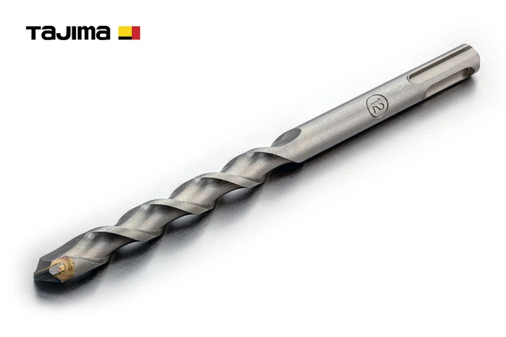 Бур по бетону TAJIMA SDS-plus Pro+ 12x160 мм вольфрам-кобальтова напайка - Фото 1 Бур по бетону TAJIMA SDS-plus Pro+ 12x160 мм вольфрам-кобальтова напайка - изображение 1