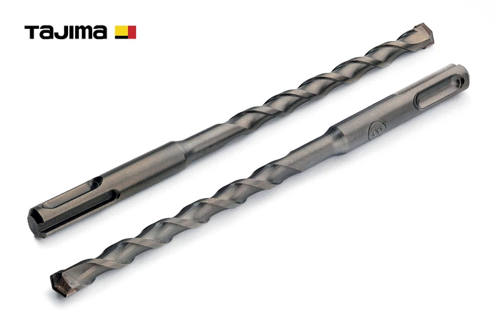 Бур TAJIMA SDS-plus Pro+ 6x160 мм вольфрам-кобальтова напайка - Фото 2 Бур TAJIMA SDS-plus Pro+ 6x160 мм вольфрам-кобальтова напайка - изображение 2