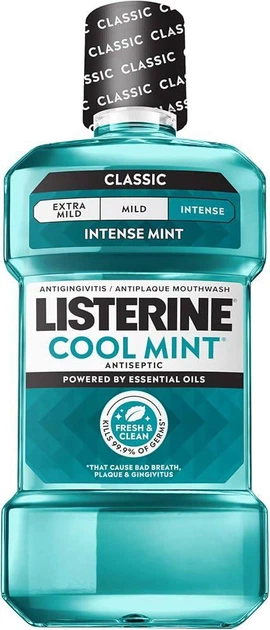 Концентрований ополіскувач для ротової порожнини Listerine Cool Mint 1500 мл - Фото 1 Концентрований ополіскувач для ротової порожнини Listerine Cool Mint 1500 мл - изображение 1