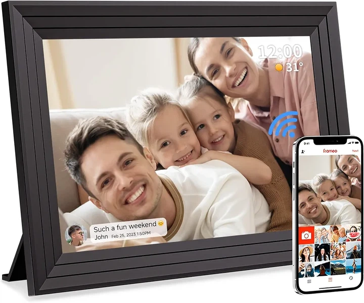 Цифровая фоторамка Luakug Frameo 10,1" Wi-Fi 32 ГБ IPS 1280×800 для фото и видео, сенсорный экран, автоповорот - Фото 1 Цифровая фоторамка Luakug Frameo 10,1" Wi-Fi 32 ГБ IPS 1280×800 для фото и видео, сенсорный экран, автоповорот - изображение 1