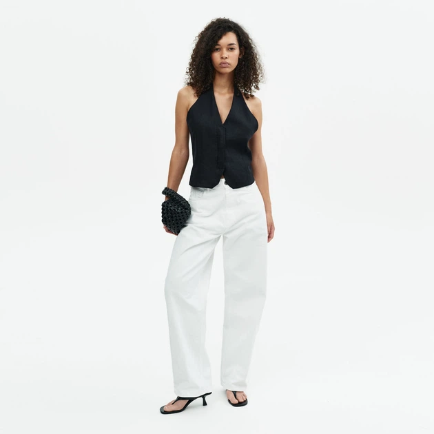 Джинси жіночі minnim Relaxed White W32L32 - Фото 1 Джинси жіночі minnim Relaxed White W32L32 - зображення 1