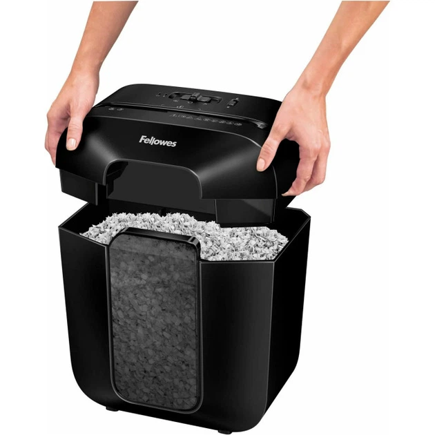 Уничтожитель документов Fellowes LX25M Mini-Cut P-4 6 листов 11.5 л Black (f.U4170601) - изображение 7