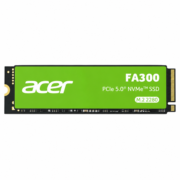 Накопитель SSD Acer FA300 1 ТБ M.2 2280 PCIe для ноутбука и ПК (BL.9BWWA.167) - Фото 3 Накопитель SSD Acer FA300 1 ТБ M.2 2280 PCIe для ноутбука и ПК (BL.9BWWA.167) - изображение 3