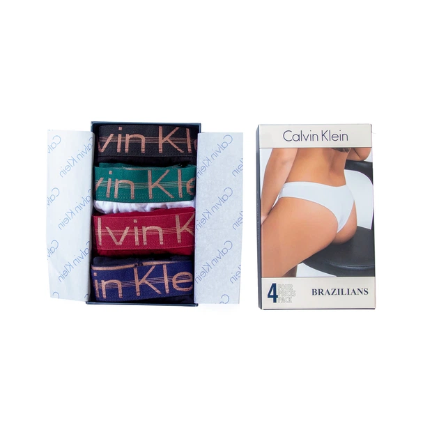 Женские трусики Calvin Klein Brazilians набор 4 шт в подарочной коробке, хлопковые бесшовные трусы CK 0382, S - Фото 1 Женские трусики Calvin Klein Brazilians набор 4 шт в подарочной коробке, хлопковые бесшовные трусы CK 0382, S - изображение 1