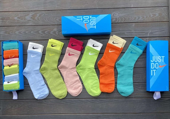 Женские носки спортивные Nike 36-41 (0359) - набор 6 штук в коробке - Фото 1 Женские носки спортивные Nike 36-41 (0359) - набор 6 штук в коробке - изображение 1