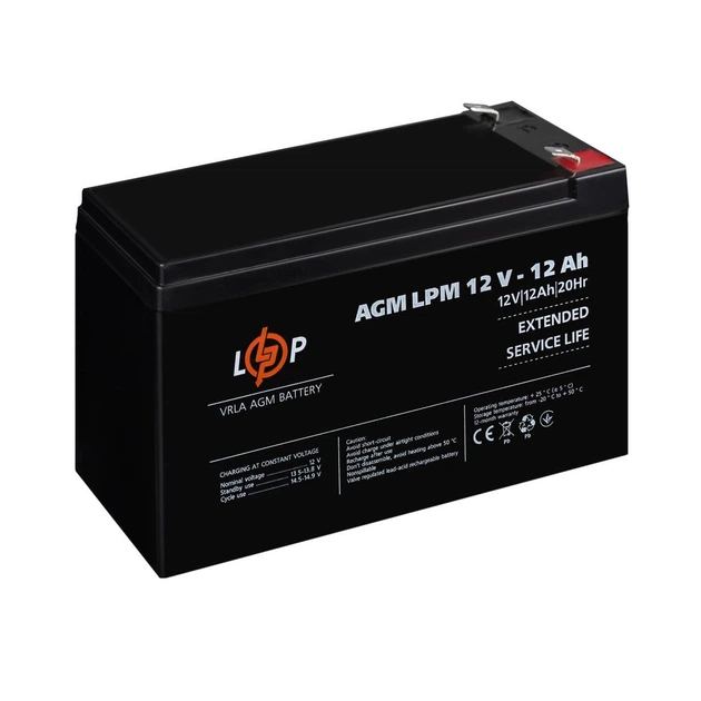 Аккумулятор AGM LPM 12V - 12 Ah - изображение 3
