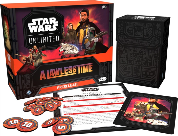 Zestaw kart Star Wars Unlimited - A Lawless Time - Prerelease Box (841333133641) - Zdjęcie 4 Zestaw kart Star Wars Unlimited - A Lawless Time - Prerelease Box (841333133641) - obraz 4