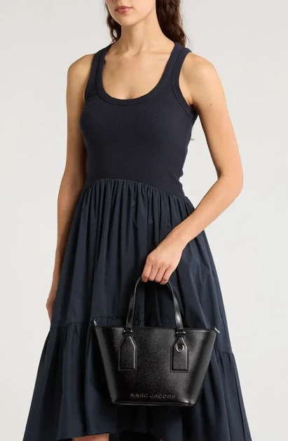 Сумка кросс-боди женская Marc Jacobs Trademarc 2.0 Small Tote Bag 'Black' (4F5HTT001H02-001) - Фото 7 Сумка кросс-боди женская Marc Jacobs Trademarc 2.0 Small Tote Bag 'Black' (4F5HTT001H02-001) - изображение 7