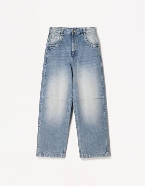 Штани Bershka світло-синій SAIRB715 40 - изображение 4