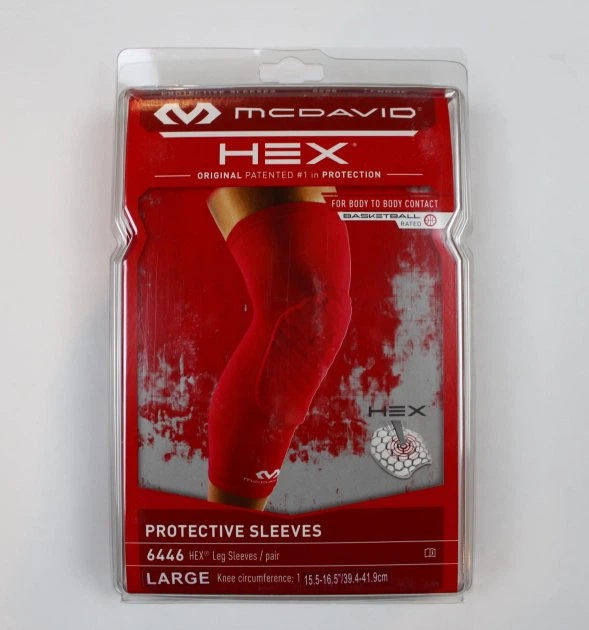 Фиксатор универсальный Mcdavid Extended Compression Leg Sleeve With Hexpad L Красный 6446(SCARLET) - изображение 2