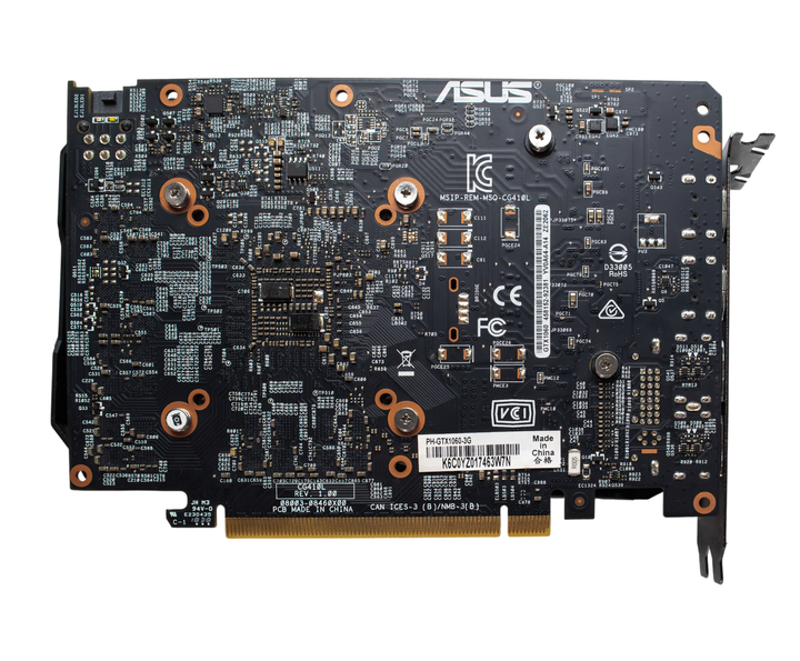 Відеокарта GeForce Asus GTX 1060 Phoenix 3GB (PH-GTX1060-3G) Б/В - зображення 3