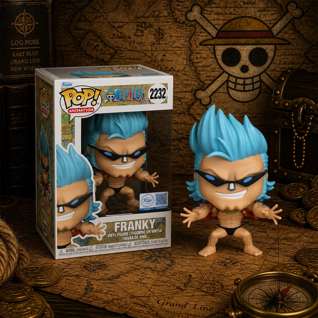 Игровая фигурка Funko POP! One Piece Фрэнки Franky виниловая коллекционная 9.6 см 90645 - Фото 3 Игровая фигурка Funko POP! One Piece Фрэнки Franky виниловая коллекционная 9.6 см 90645 - изображение 3