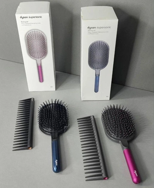 Набір щіток і гребінців DYS Designed Paddle Brush and Detangling Comb Prussian Blue Black (B-98) - Фото 10 Набір щіток і гребінців DYS Designed Paddle Brush and Detangling Comb Prussian Blue Black (B-98) - изображение 10