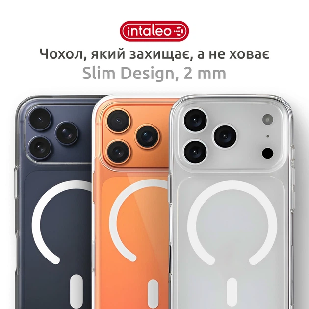 Чехол для смартфона Apple iPhone 18 Pro Intaleo CLEAR MagSafe with Box Transparent (1283126641299) - изображение 2