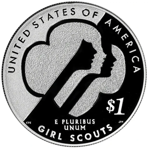 Колекційна срібна монета “Liberty Girl Scouts - Дівчата скаути” PROOF 26,73 г 2013 рік - Фото 2 Колекційна срібна монета “Liberty Girl Scouts - Дівчата скаути” PROOF 26,73 г 2013 рік - изображение 2