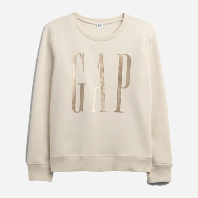 Свитшот на флисе женский GAP 187925508 M Молочный (1162361026) - изображение 6