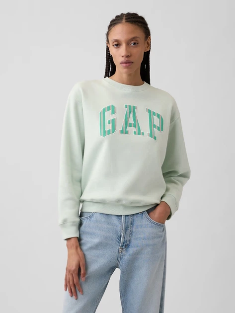 Свитшот на флисе женский GAP 986655716 XS Зеленый (1162435425) - Фото 1 Свитшот на флисе женский GAP 986655716 XS Зеленый (1162435425) - изображение 1