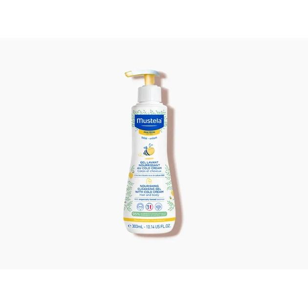 Живильний очищуючий гель з колд кремом Mustela Nourishing Cleansing Gel With Cold Cream 300 мл (3504105036089) - Фото 1 Живильний очищуючий гель з колд кремом Mustela Nourishing Cleansing Gel With Cold Cream 300 мл (3504105036089) - изображение 1