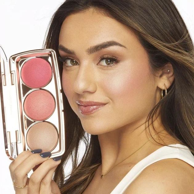 Палетка для обличчя Tarte Shape Tape Glow Blush Bar Palette хайлайтер пудра рум`яна 13.5g - зображення 3