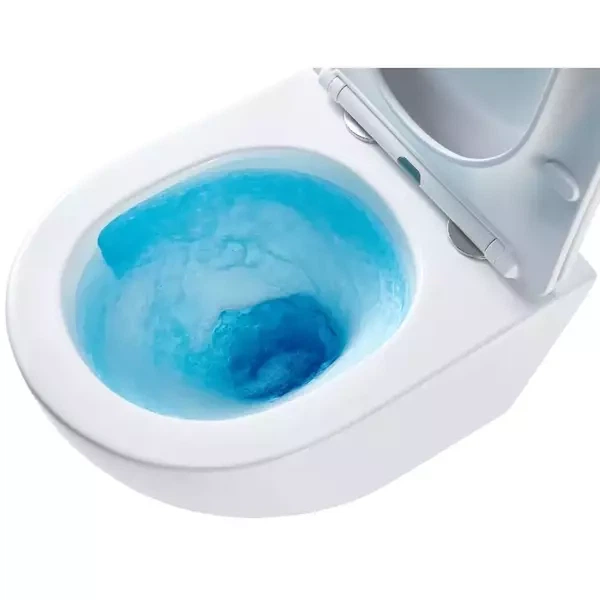 Інсталяція для унітазу Geberit Duofix 458.133.21.3 с панеллю змиву Delta01 хром глянцевий + унітаз підвісний Primera UF 005 безобідковий Vortex Flush із сидінням Soft Close дюропласт - зображення 6