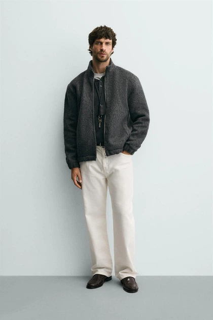 Куртка чоловіча з суміші вовни Zara 4087/402 XL - Фото 5 Куртка чоловіча з суміші вовни Zara 4087/402 XL - изображение 5