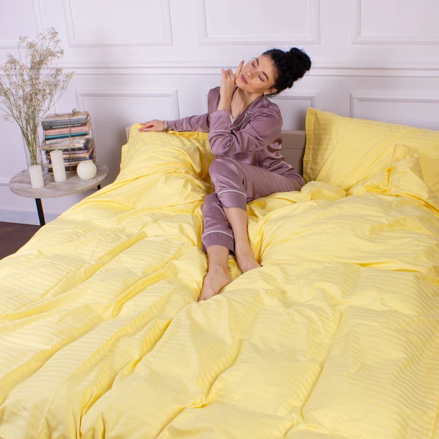 Простынь Satin Stripe 30-0003 Intense Yellow 110*160 - изображение 7