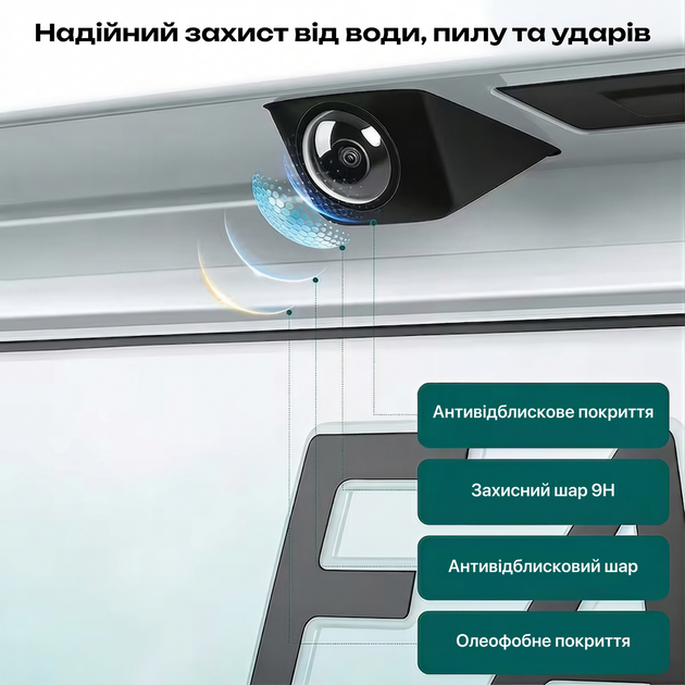 Защитное стекло для объектива камеры заднего вида автомобиля прозрачное 5 шт - изображение 5