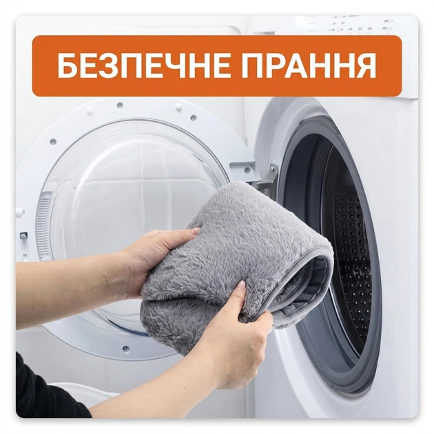 Електричний зігрівальний пояс-грілка для живота попереку та рук 2в1 USB м'який флісовий пояс із 3 режимами нагріву температури кишенею для повербанка Сірий - Фото 8 Електричний зігрівальний пояс-грілка для живота попереку та рук 2в1 USB м'який флісовий пояс із 3 режимами нагріву температури кишенею для повербанка Сірий - зображення 8
