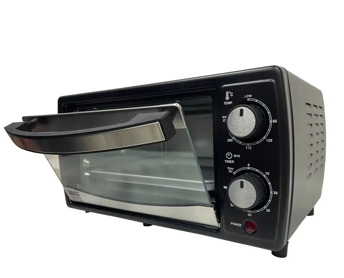 Електродуховка Bass Polska BH 10372 настільна 10 л піч 700/950 Вт з грилем міні духовка до 230 °C з таймером 60 хв терморегулятором для випічки запікання овочів сушіння - зображення 7