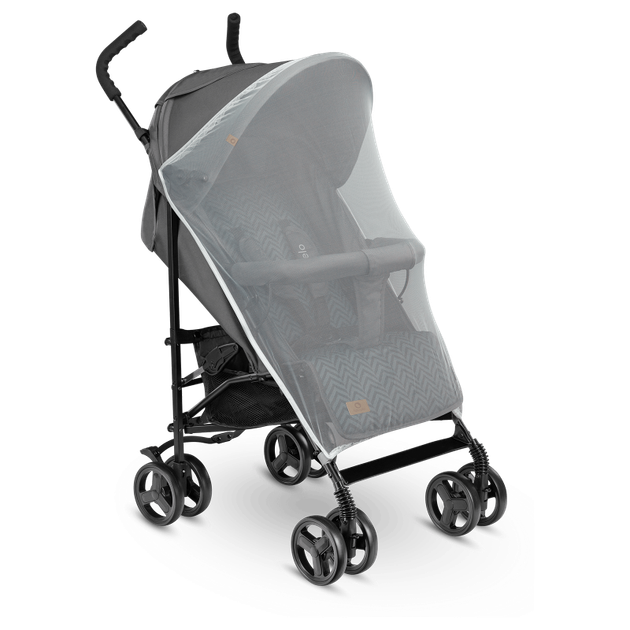 Прогулочная коляска Lionelo ELIA Graphite со стальной рамой, регулируемой спинкой и амортизацией - изображение 3