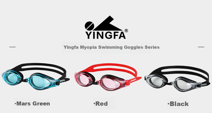 Очки для плавания детские Yingfa с диоптриями -5.00, зеленые - изображение 6