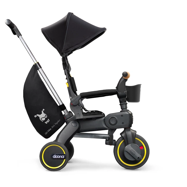 Складний триколісний велосипед Doona Liki Trike S5 Nitro Black (SP550-99-033-015) - зображення 2