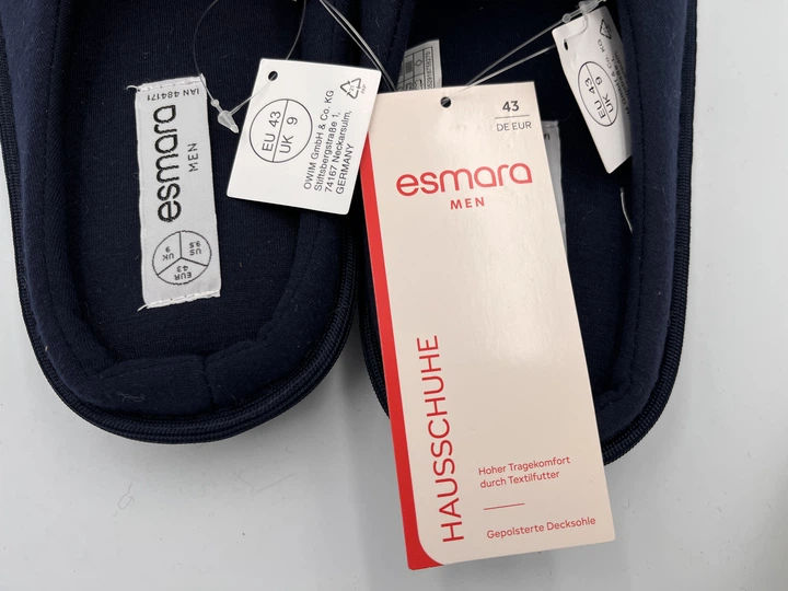 Тапки Esmara HAUSSCHUHE 43 EU 27 см синій 4052916756270 00-00001534 - изображение 6